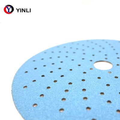 6 Inch Hook And Loop Amplas 17 Lubang 60 Grit Amplas Disc
