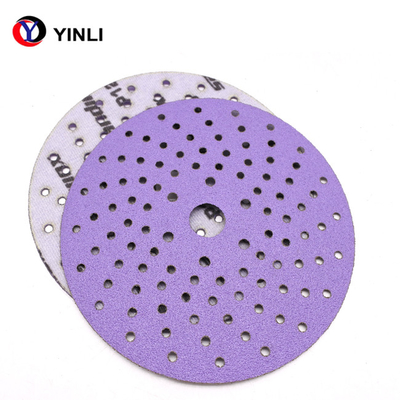 Metal Polishing Zirconia Sanding Disc 6 Inch Sanding Disc 80 Grit Dengan Multihole