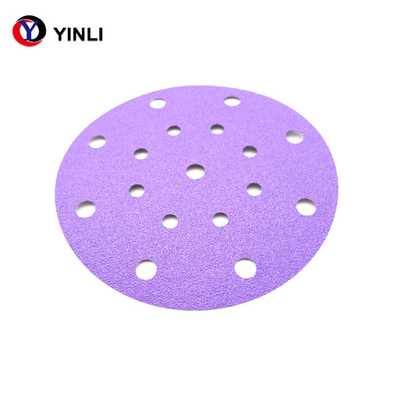 125mm 5 Inch 80 Grit Hook Dan Loop Amplas Untuk Poles Permukaan Mobil